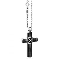Collana Zancan Uomo Cosmopolitan in Argento Spinello EXC460L - EXC460L